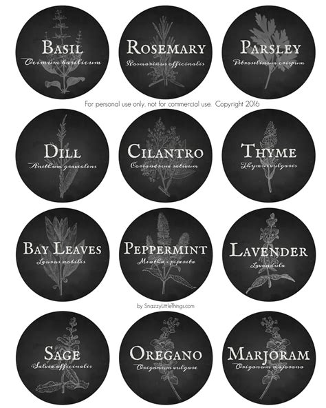 Download Free Basil Gardening Labels Cut Images